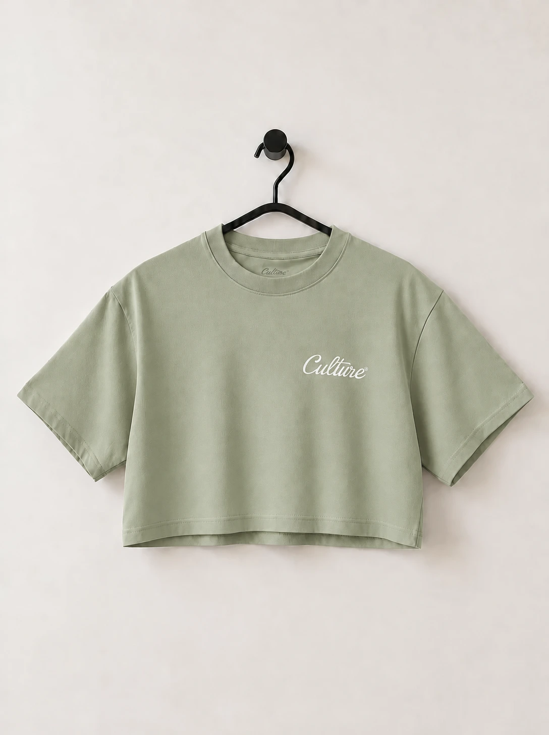 Cropped Urban Culture Oversized — Verde Sálvia
